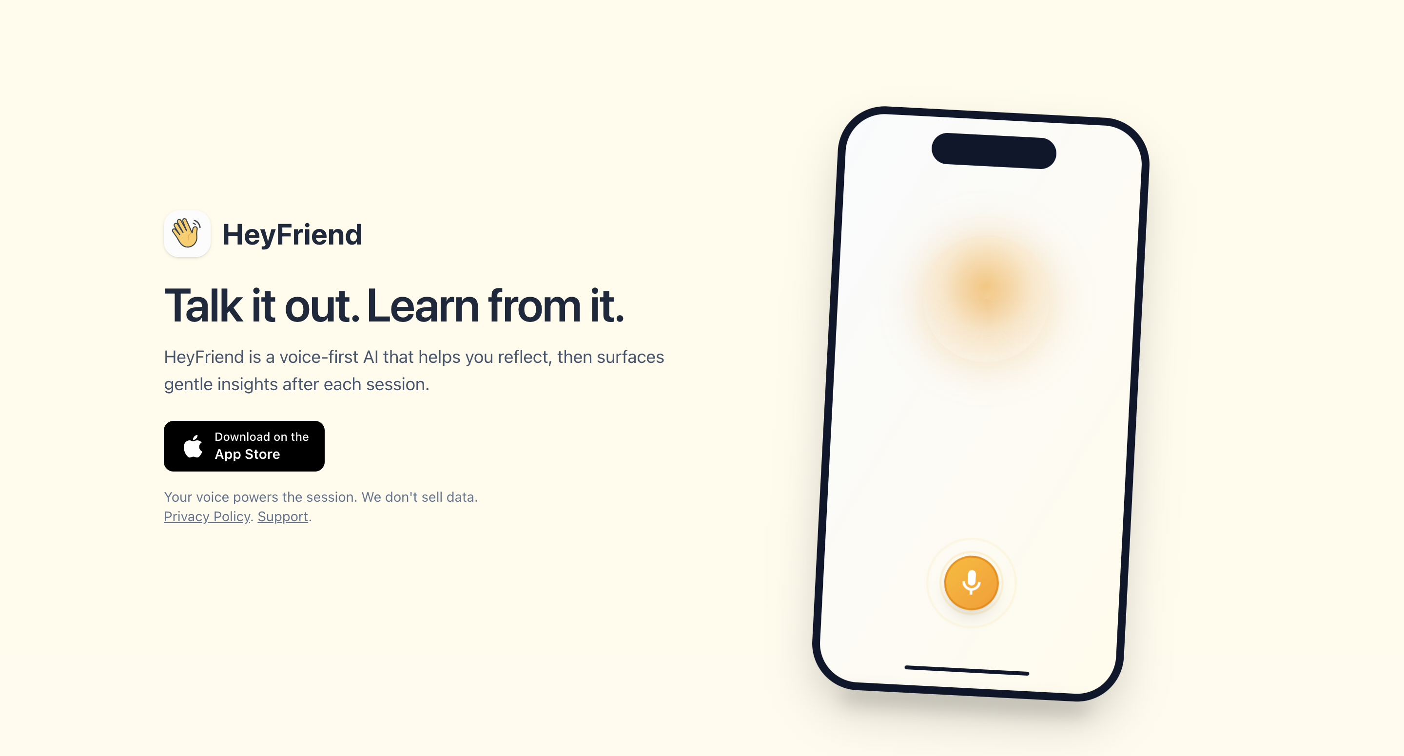 HeyFriend Website Screenshot